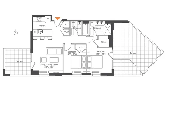 $6,750 | 13-33 Jackson Avenue, Unit 9B | Long Island City