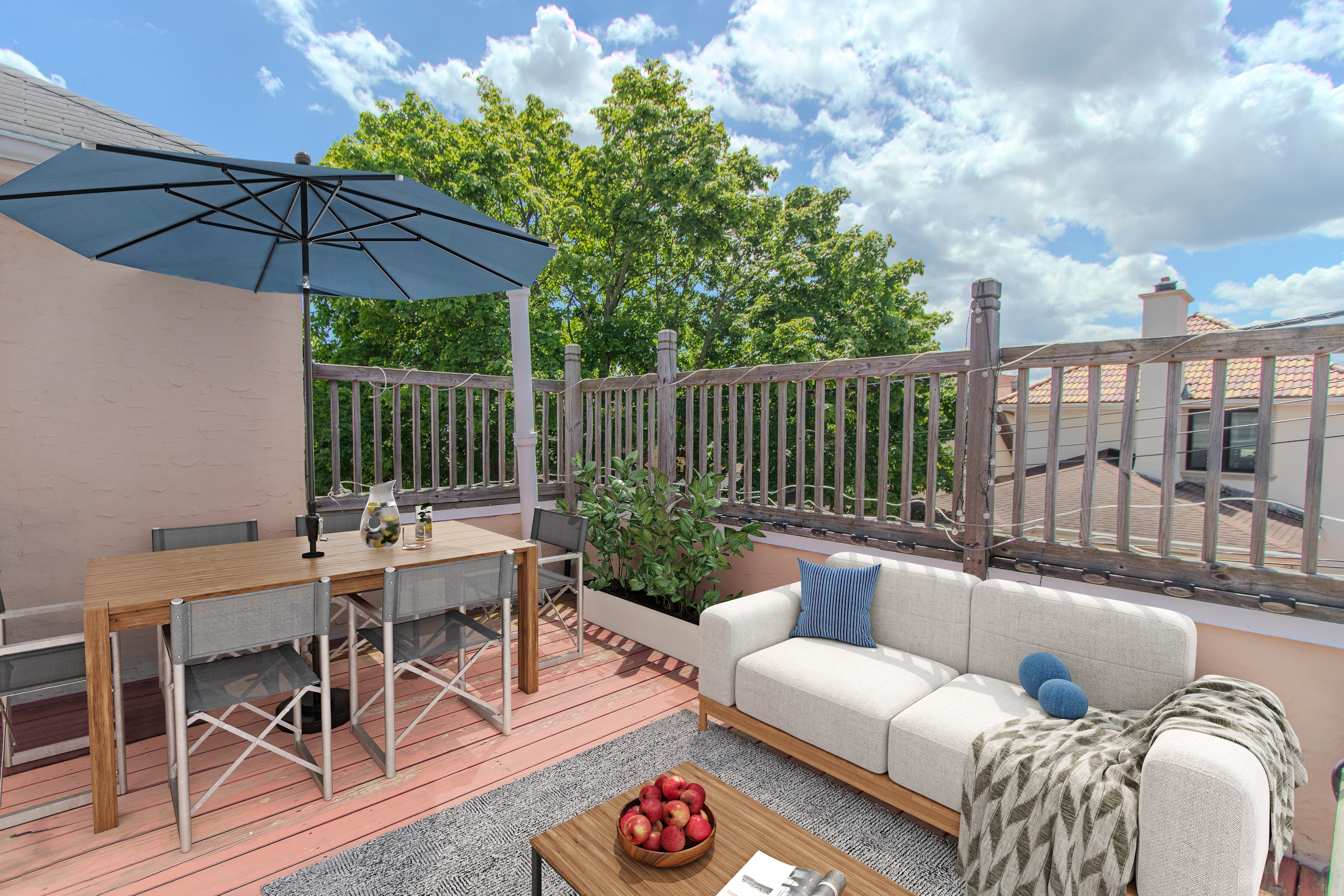238 West End Avenue Brooklyn, NY 11235 - Photo 11 of 13 a view of a patio with a couches table and chairs