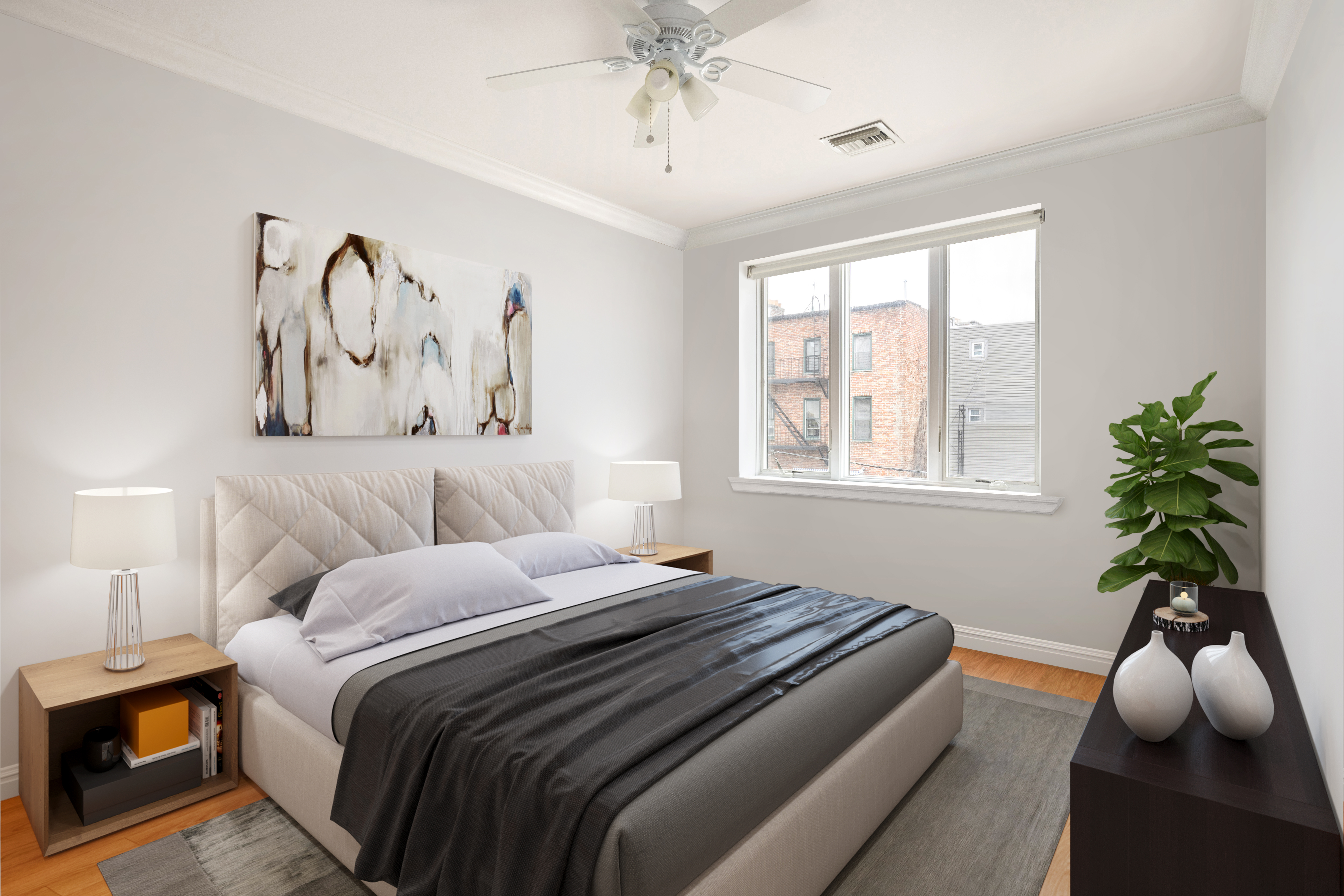 303 Warren Street, Unit 2 Brooklyn, NY 11201 - Photo 5 of 10 a bedroom with a bed and a window