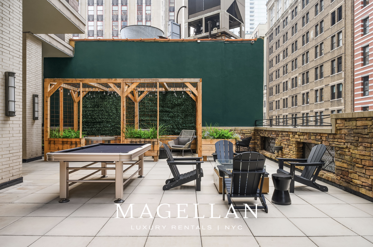 35 West 33rd Street, Unit 4B Manhattan, NY 10001 - Photo 14 of 17 a view of a patio with a table and chairs