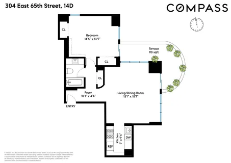 $975,000 | 304 East 65th Street, Unit 14D | Lenox Hill