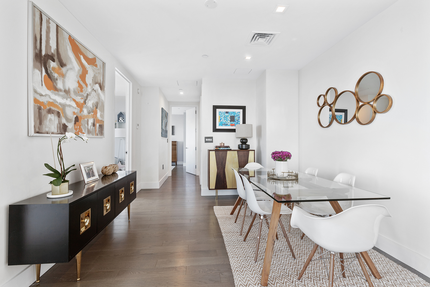 388 Bridge Street, Unit PH45AB Brooklyn, NY 11201 - Photo 5 of 36 a dining room with furniture and window