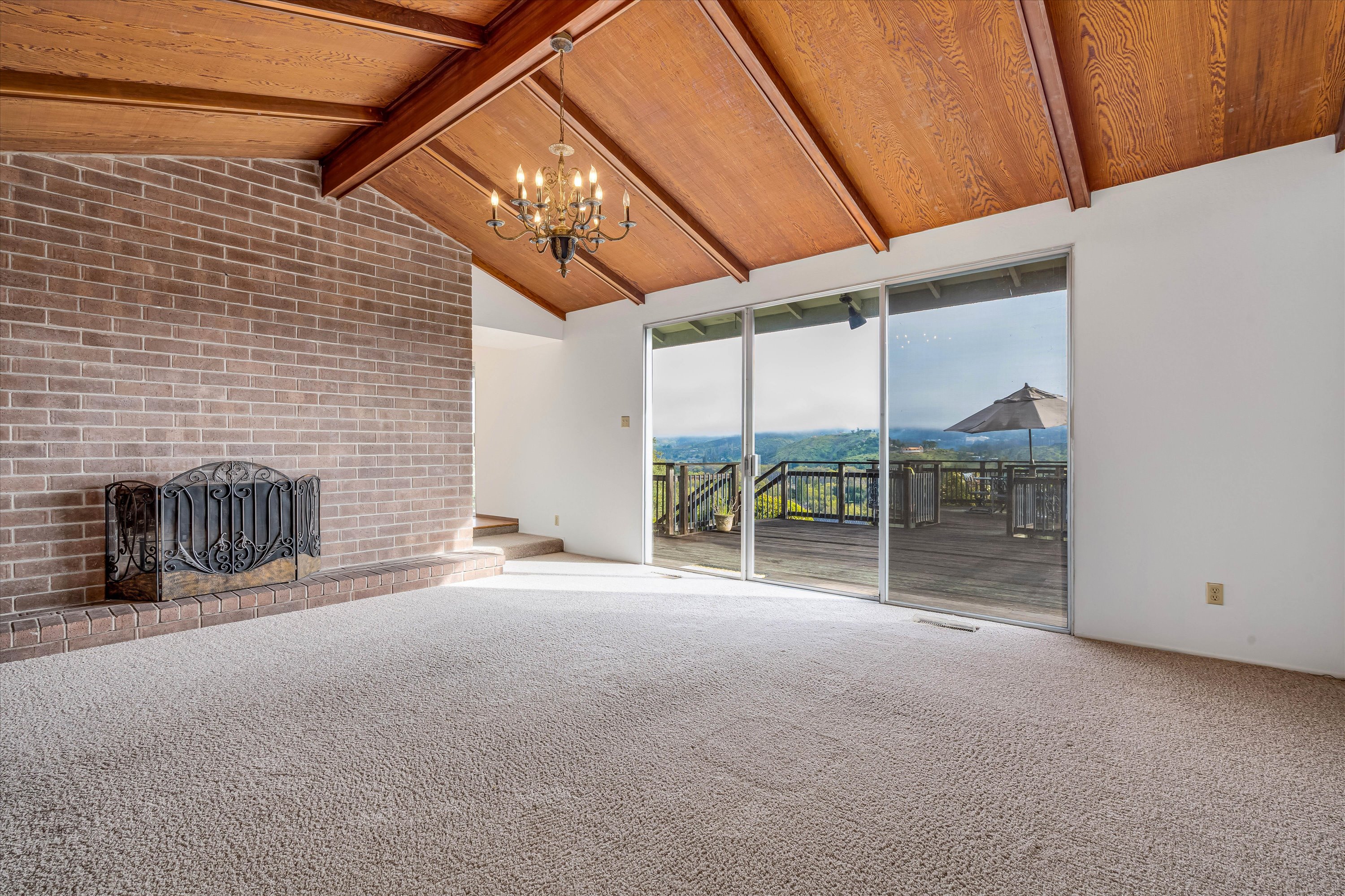 1291 Rockland Drive St. Helena, CA 94574 - Photo 3 of 26 a view of a livingroom with an empty space and balcony