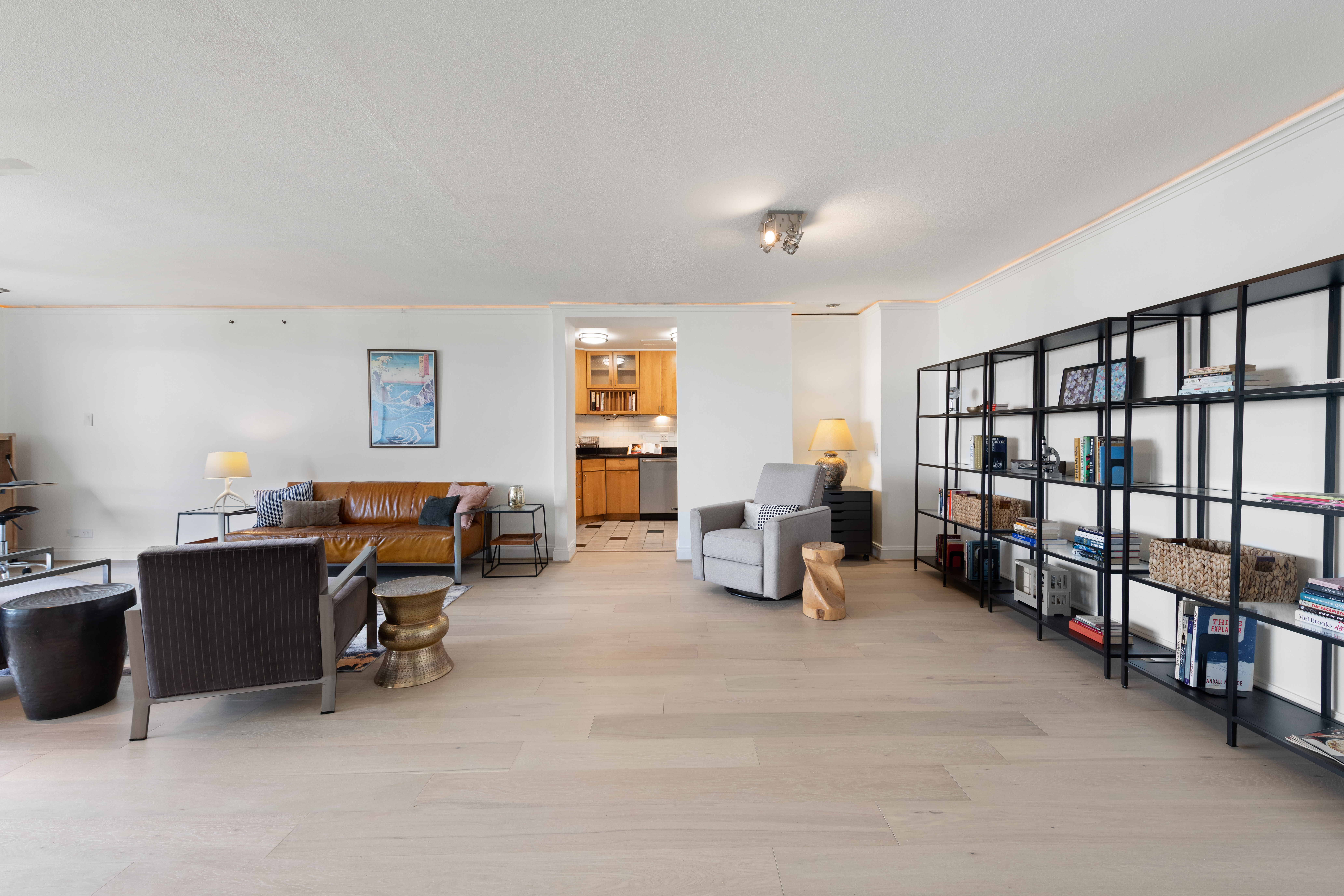 490 M Street Southwest, Unit W802 Washington, DC 20024 - Photo 8 of 24 a view of a livingroom with workspace and a couch