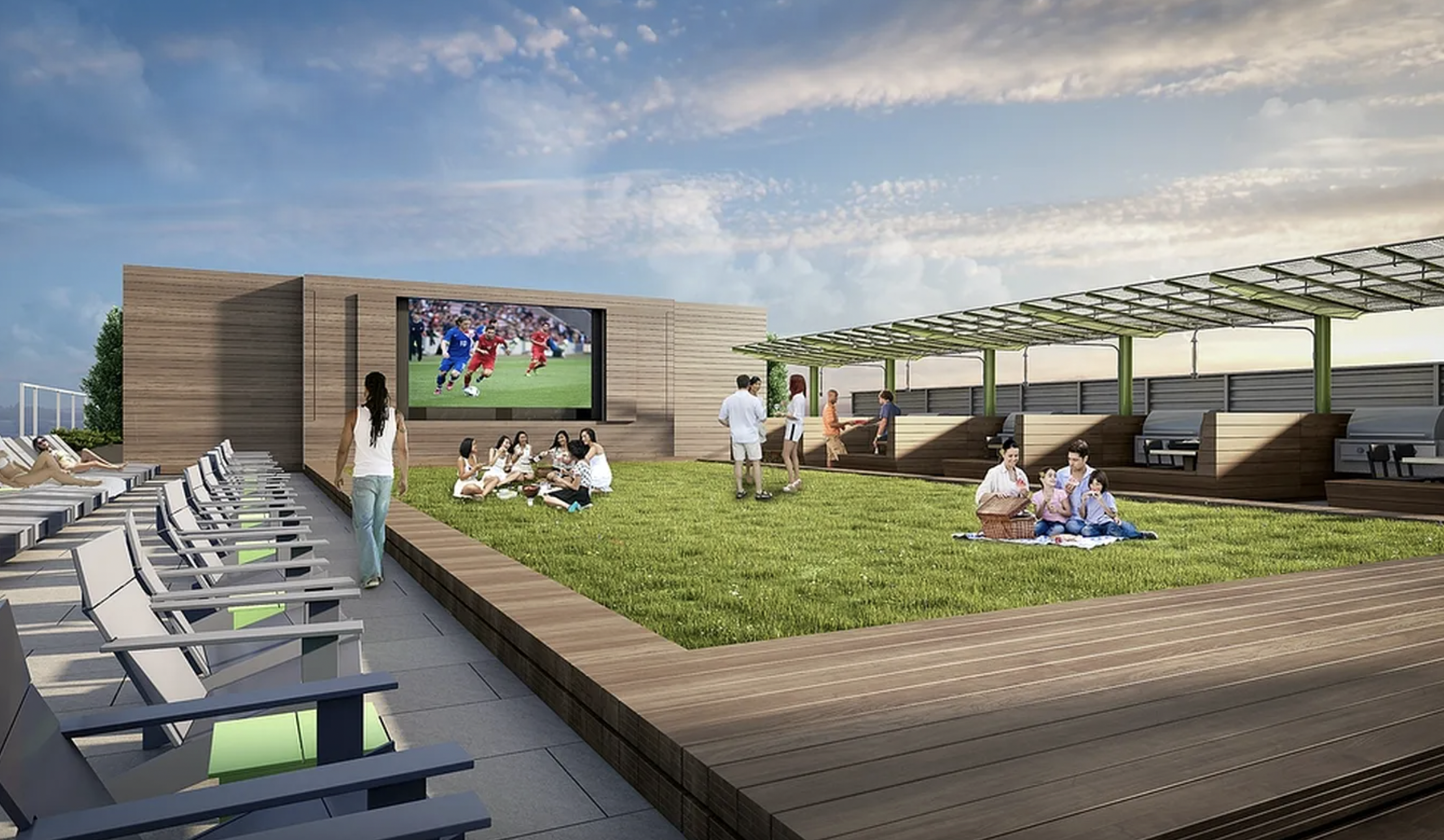 43-25 Hunter Street, Unit 4312W Queens, NY 11101 - Photo 8 of 16 a view of outdoor space with seating area