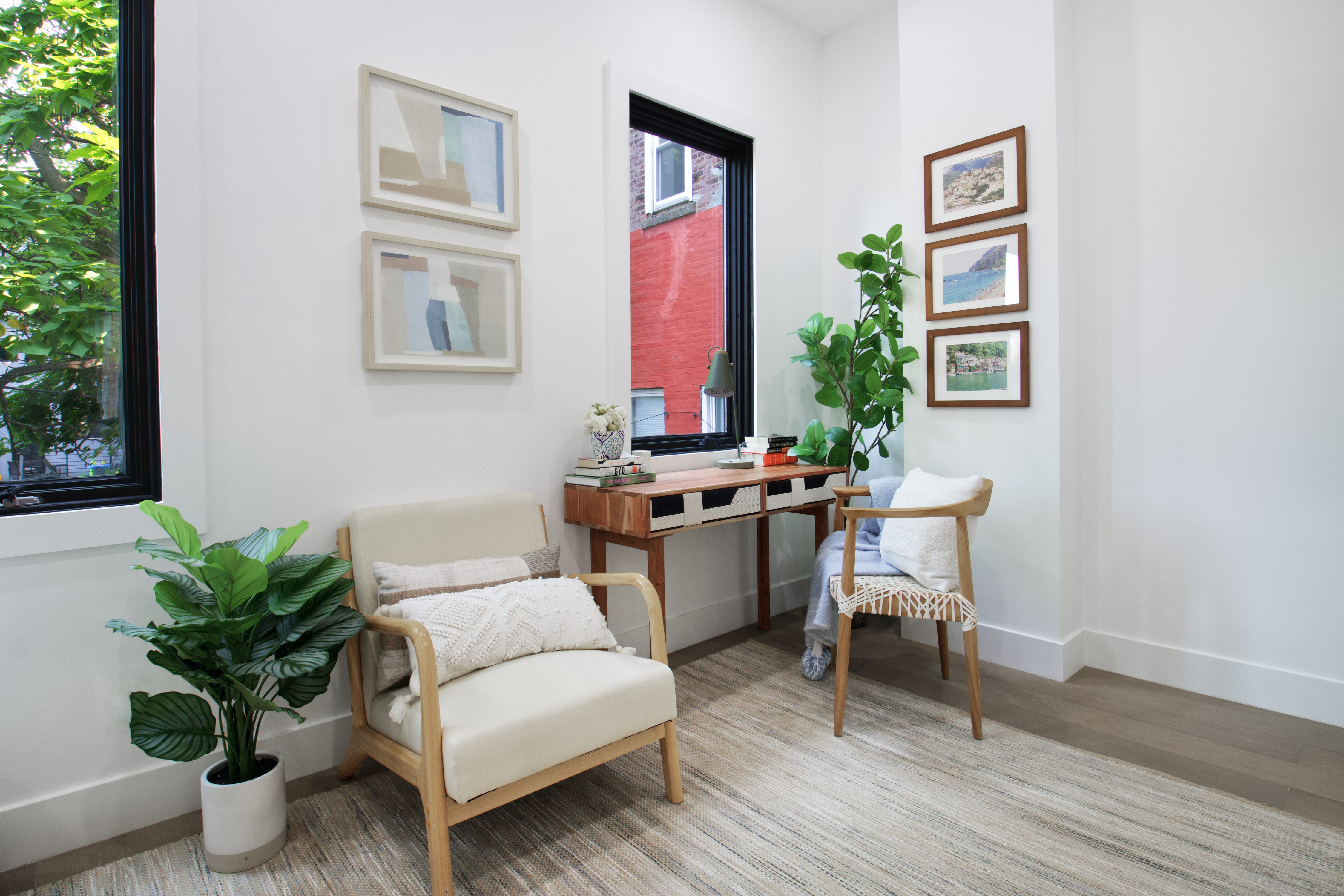 255 Macon Street Brooklyn, NY 11216 - Photo 10 of 36 a living room with furniture potted plant and window