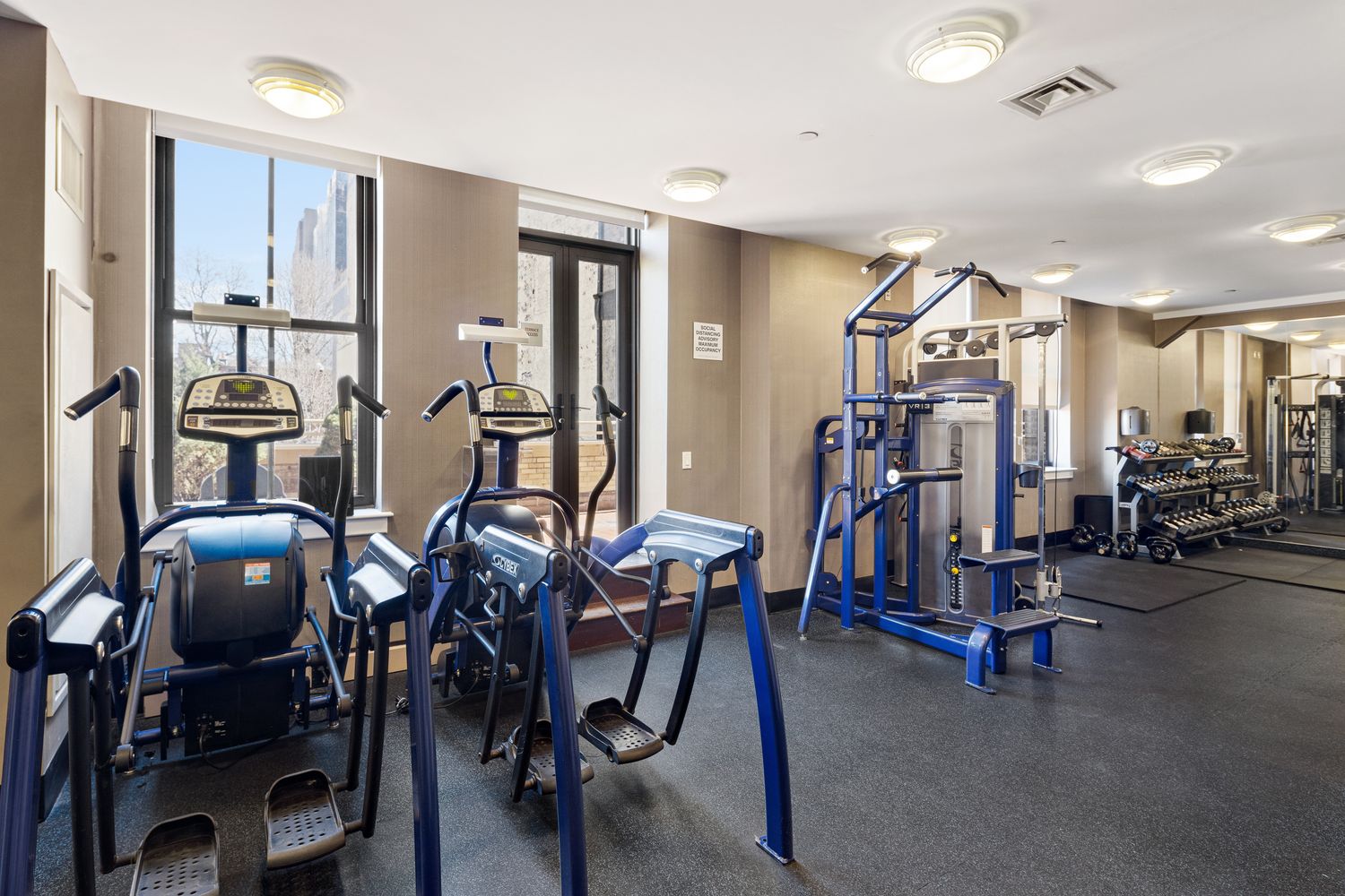1 Hanson Place, Unit 15C Brooklyn, NY 11243 - Photo 12 of 13 a view of a room with gym equipment