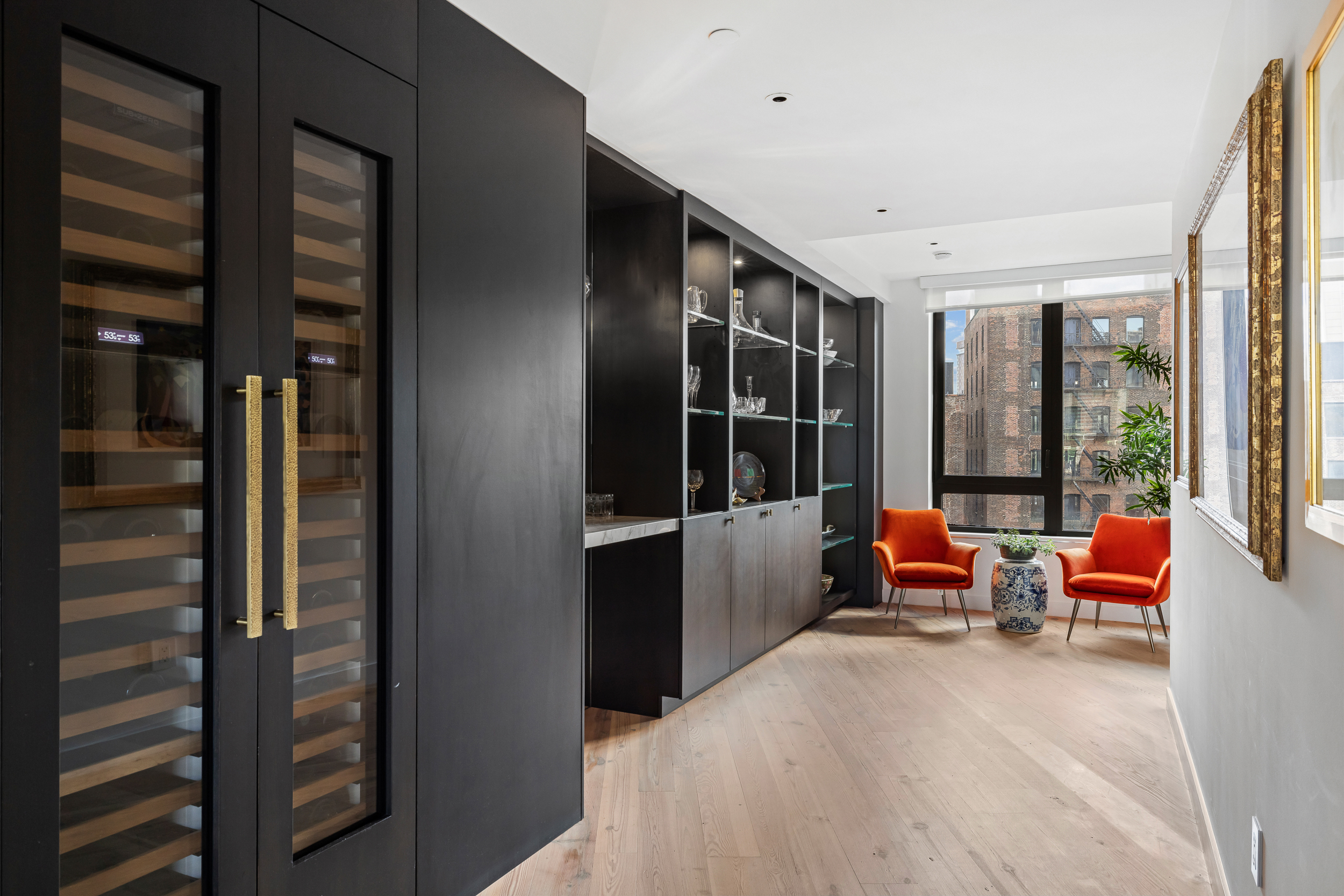 90 Furman Street, Unit N800 Brooklyn, NY 11201 - Photo 25 of 49 a bedroom with furniture and large windows