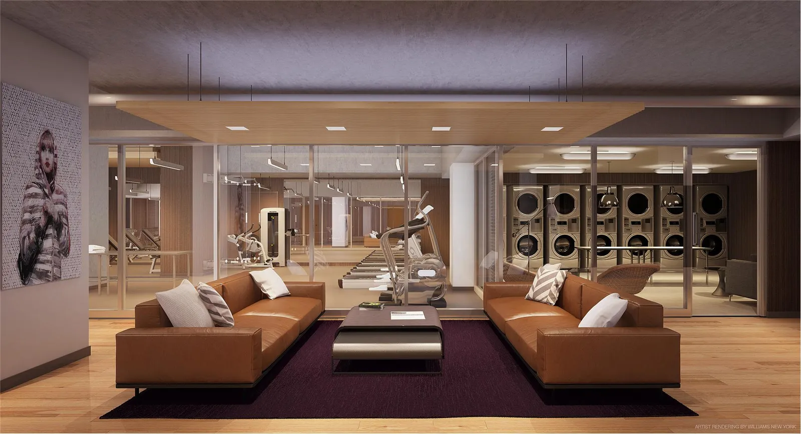 300 East 64th Street, Unit 26B Manhattan, NY 10065 - Photo 20 of 26 a living room with furniture and a glass door