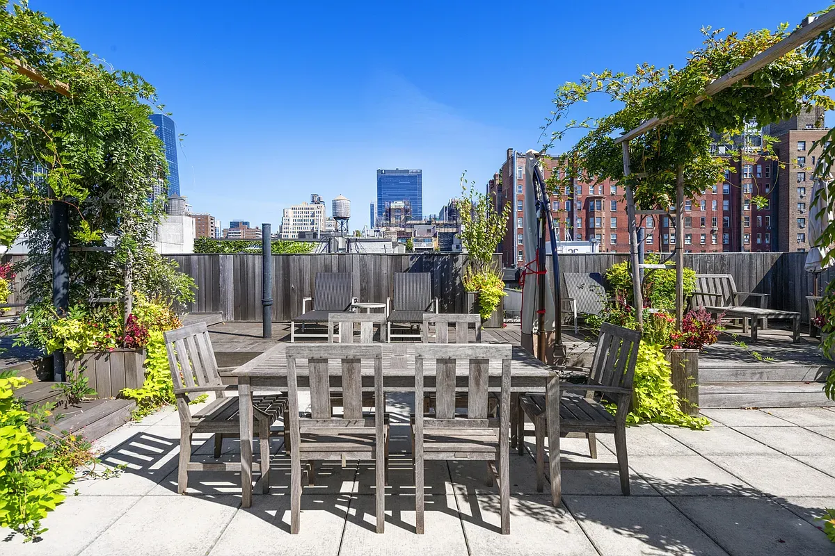 a view of an chairs and tables in the patio