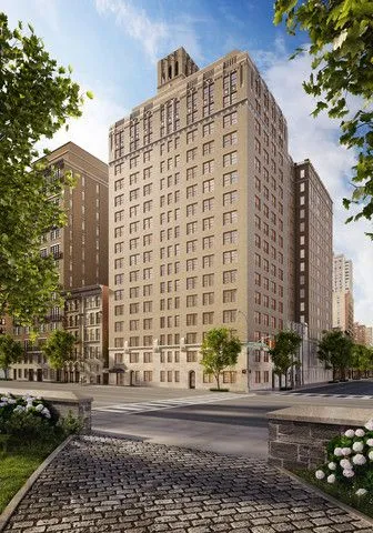 a front view of a building