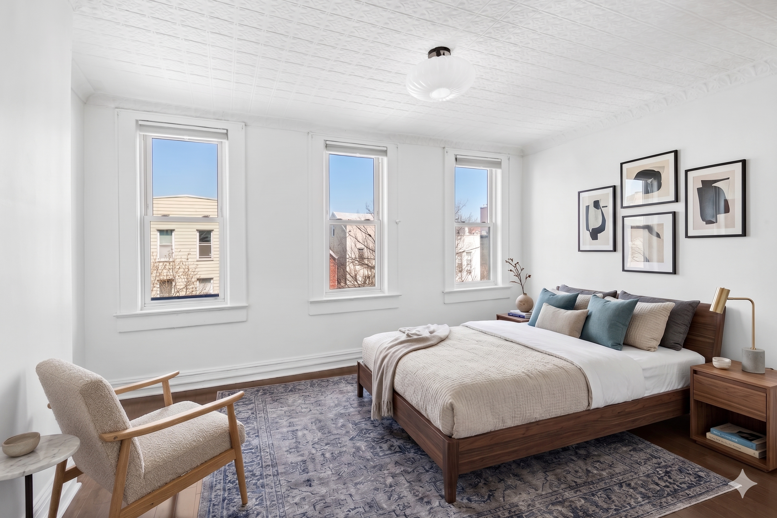 404 A 17th Street, Unit 3 Brooklyn, NY 11215 - Photo 3 of 9 a bedroom with bed and a window