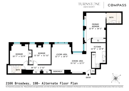 $1,700,000 | 2166 Broadway, Unit 19B | Upper West Side
