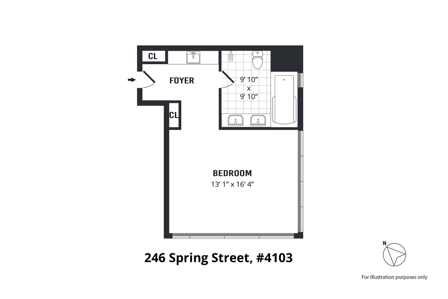 246 Spring Street, Unit 4103 Manhattan, NY 10013 - Photo 20 of 20 a picture of a wall with white walls