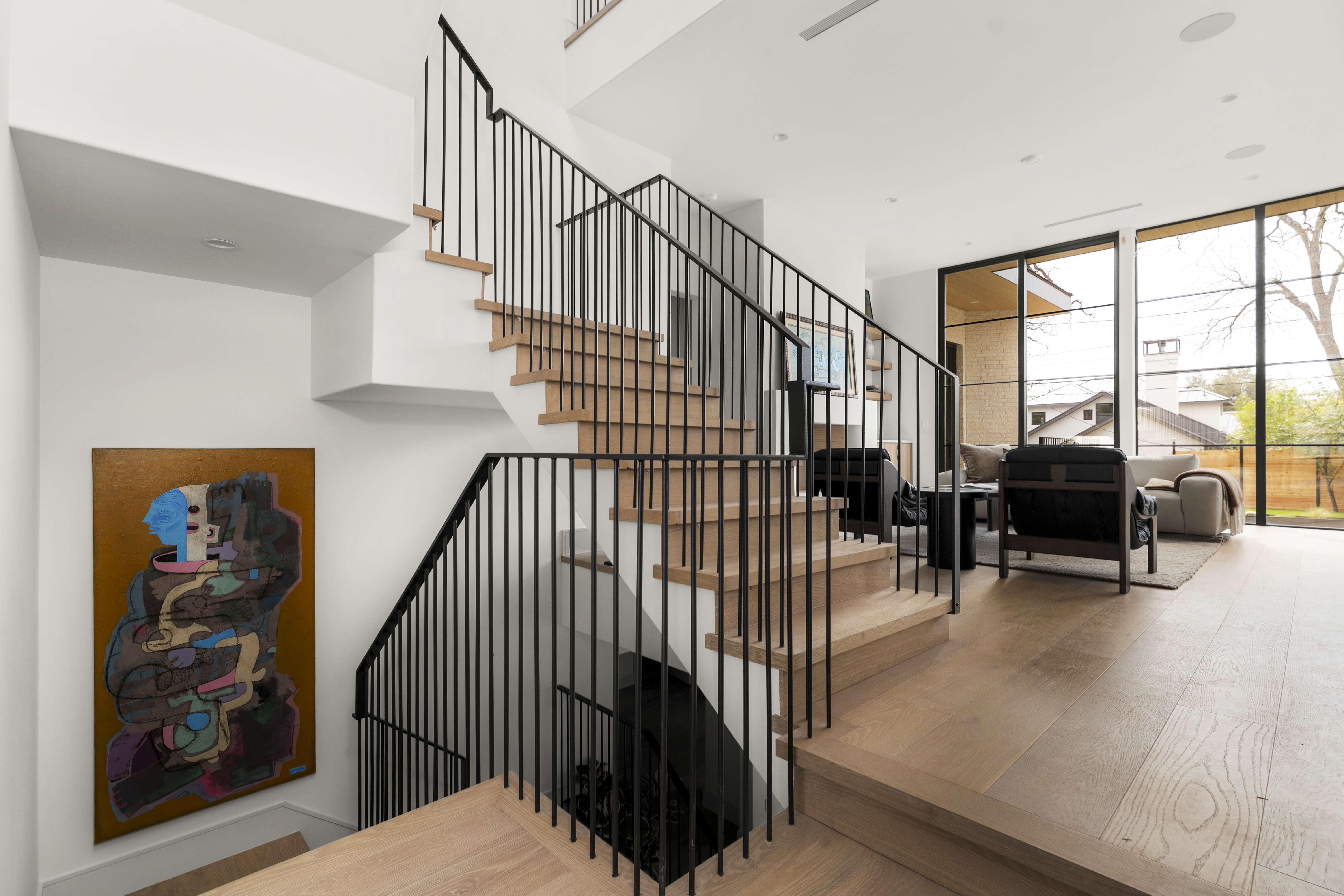 3411 Bridle Path Austin, TX 78703 - Photo 23 of 76 a view of livingroom with furniture and floor to ceiling window