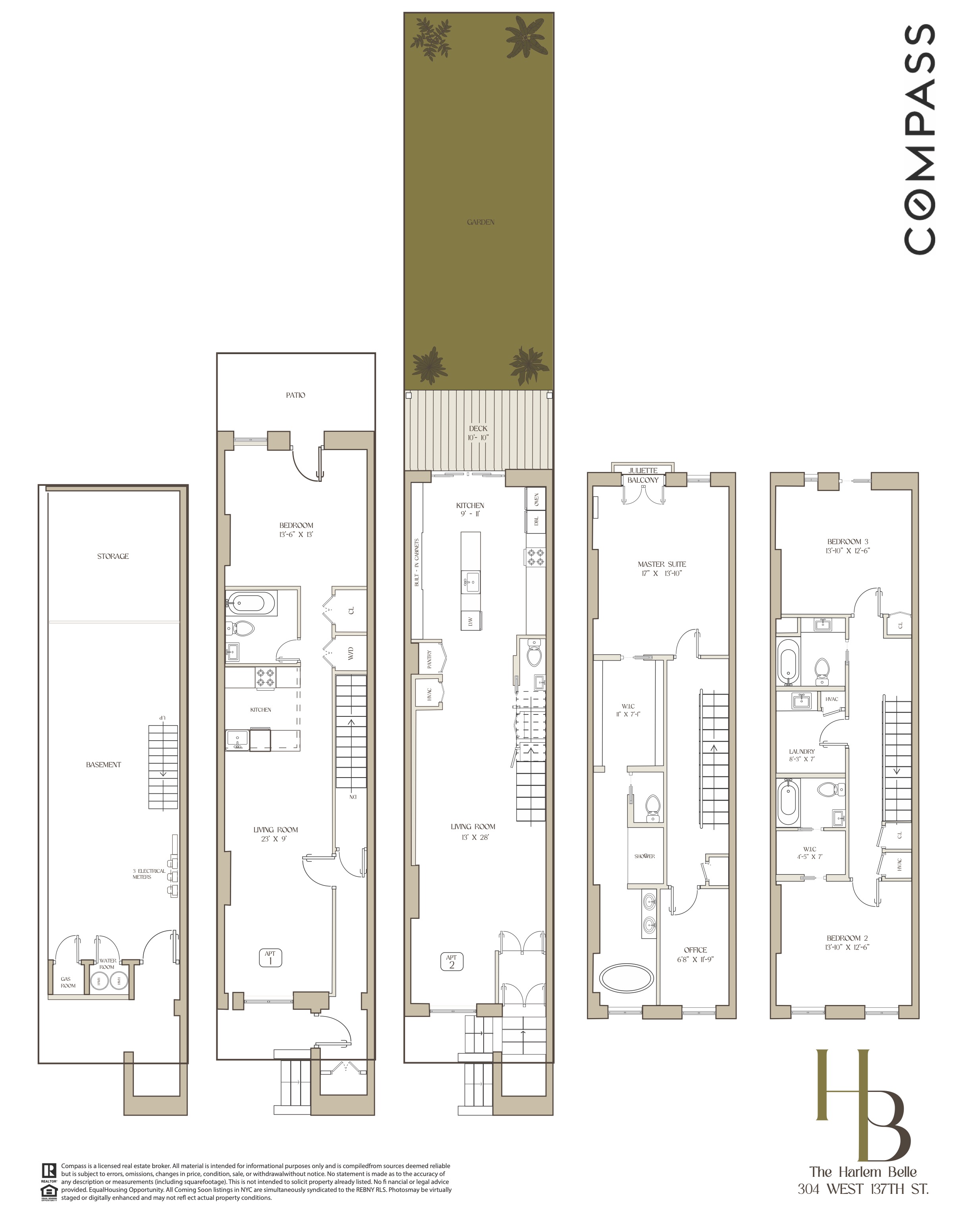 304 West 137th Street Manhattan, NY 10030 - Photo 26 of 26 a picture of a floor plan