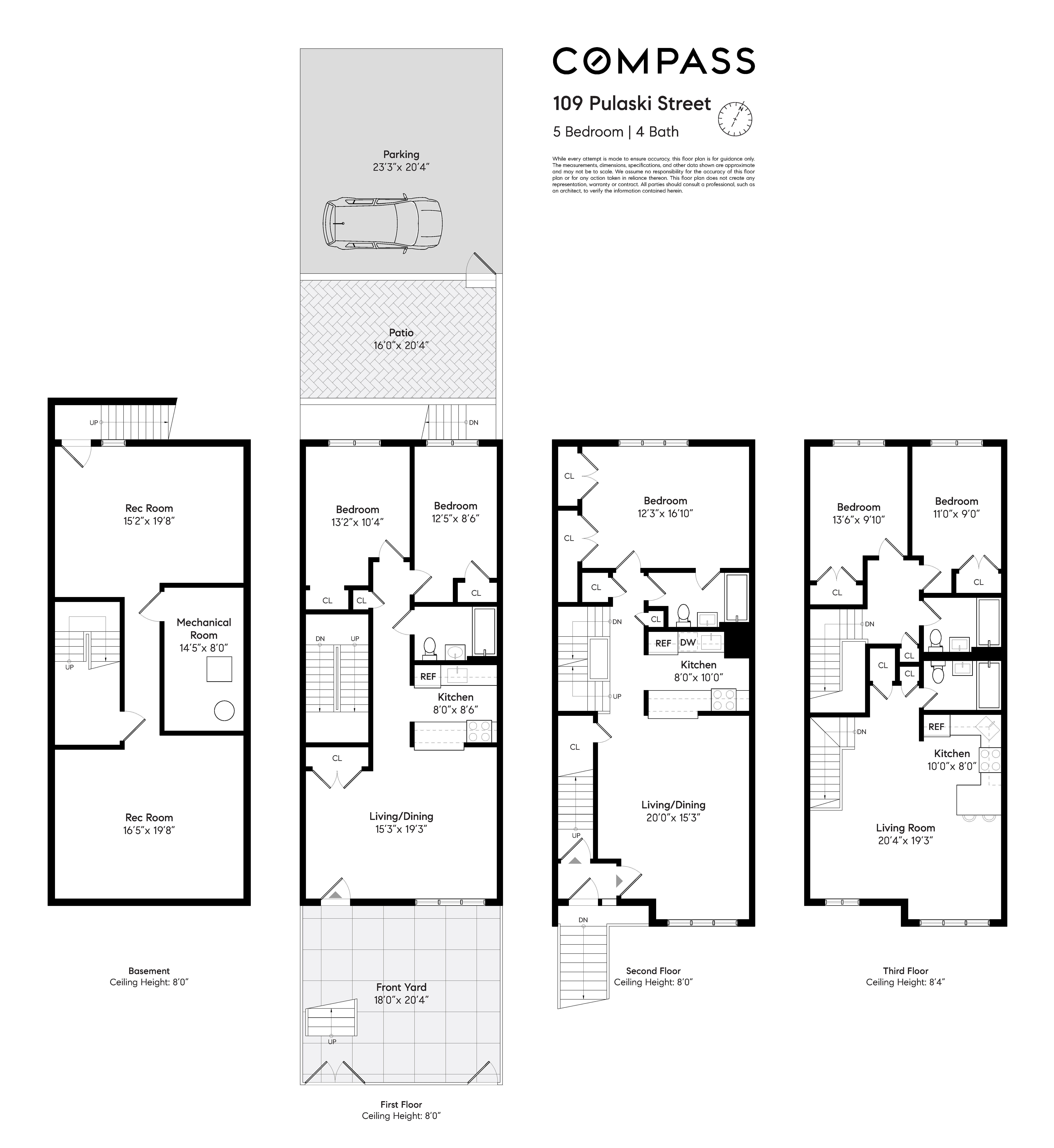 109 Pulaski Street Brooklyn, NY 11206 - Photo 14 of 14 a picture of a floor plan