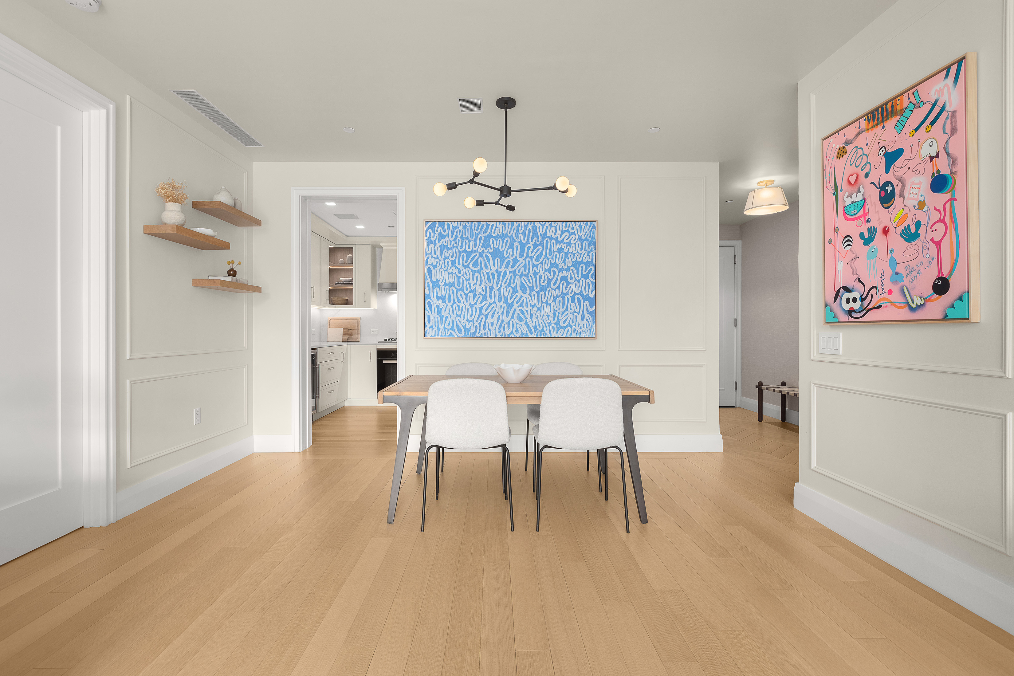 200 East 83rd Street, Unit 8C Manhattan, NY 10028 - Photo 7 of 26 a view of a dining room with furniture and wooden floor