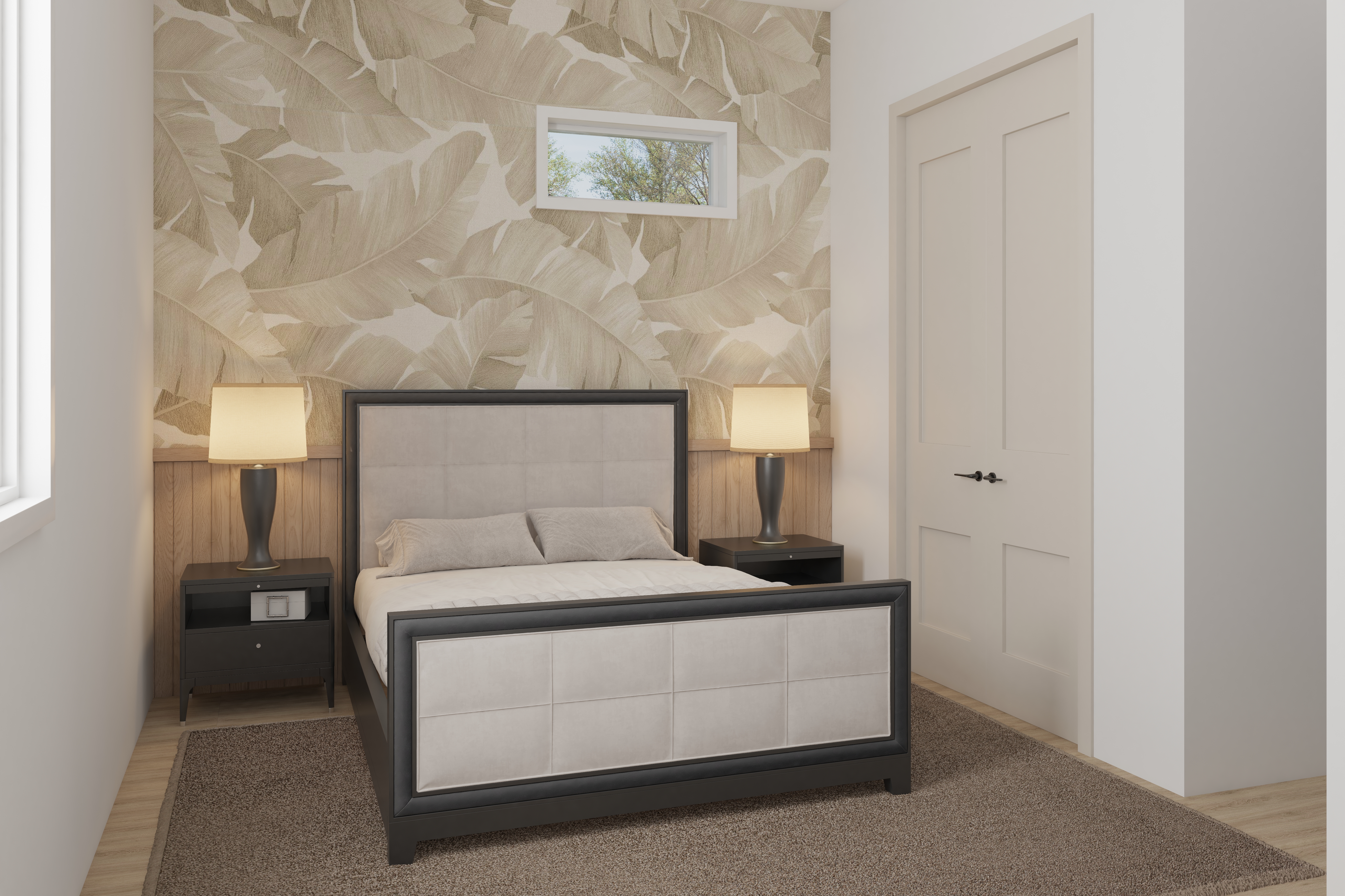 1108 Weiss Street Houston, TX 77009 - Photo 4 of 10 a bedroom with a bed and a night stand