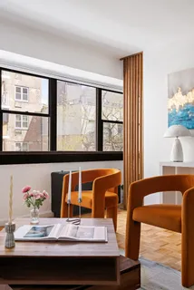 a view of dining room with furniture