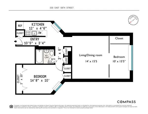 $5,000 | 330 East 58th Street, Unit 3F | Sutton Place