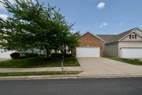 a house with a yard and a trees