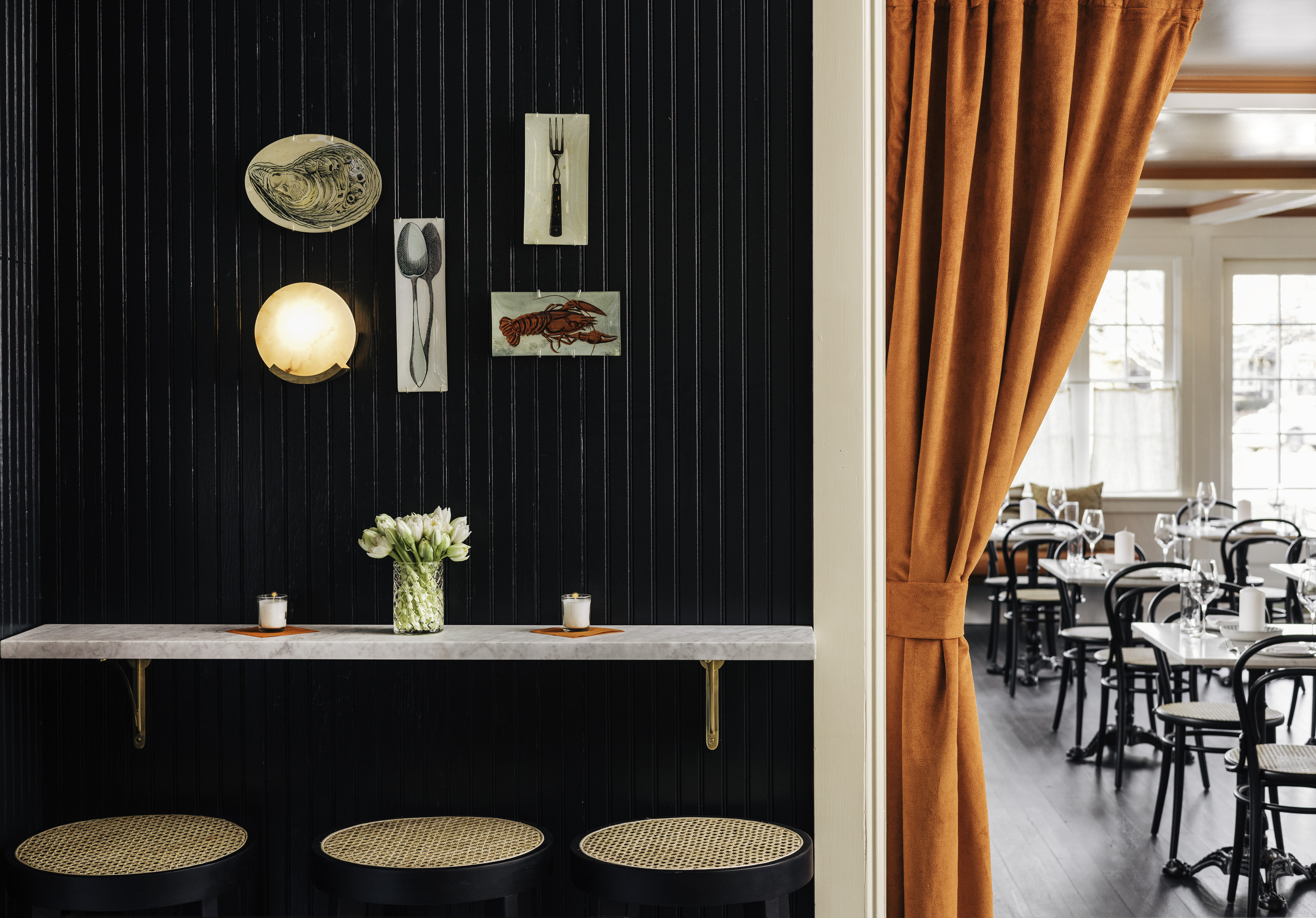 210 Hampton Road Southampton, NY 11968 - Photo 12 of 34 a bathroom with a sink and a mirror