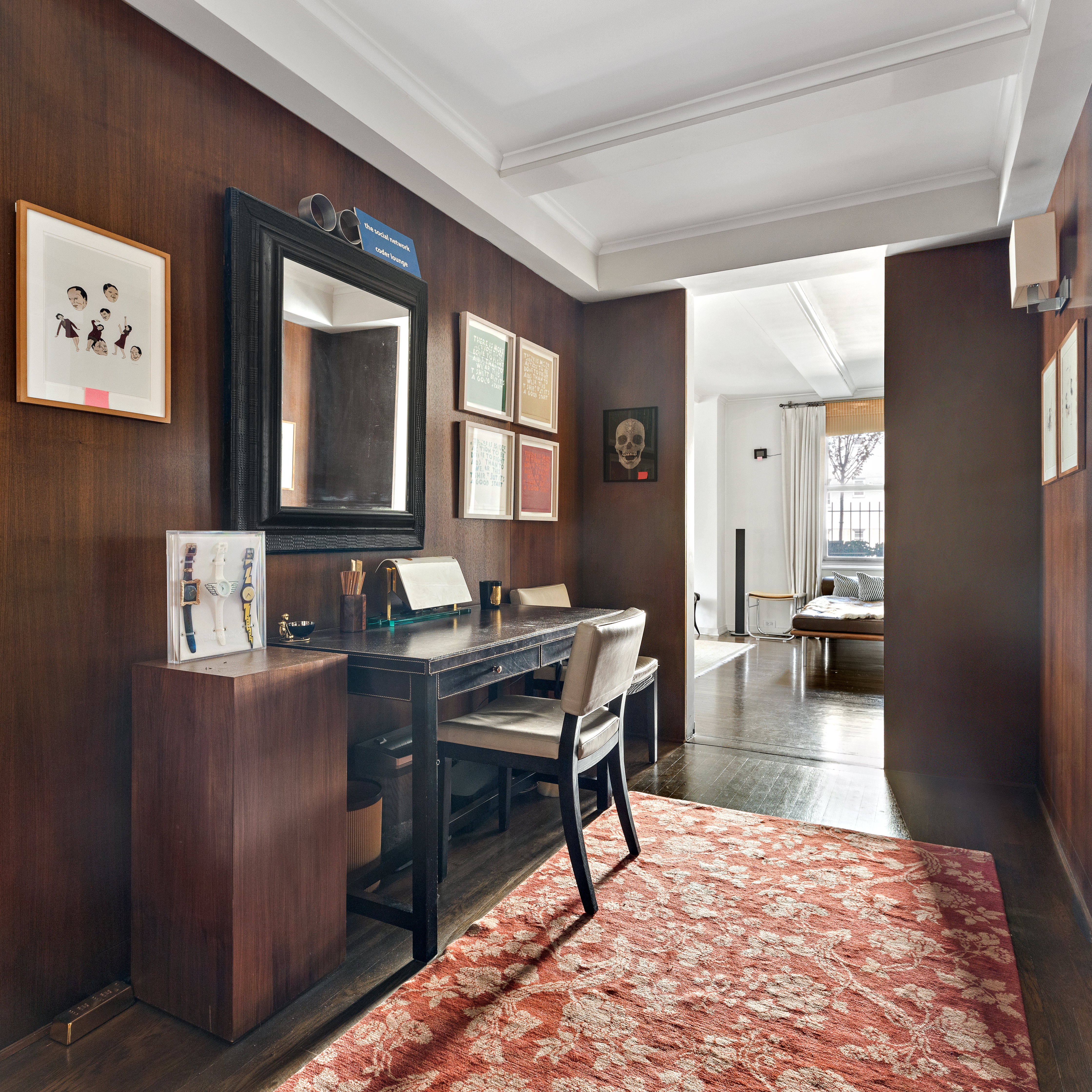 59 West 12th Street, Unit 11C Manhattan, NY 10011 - Photo 7 of 10 a living room with furniture and a table
