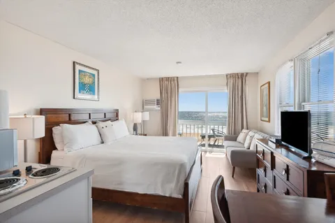 a view of a chairs in a patio