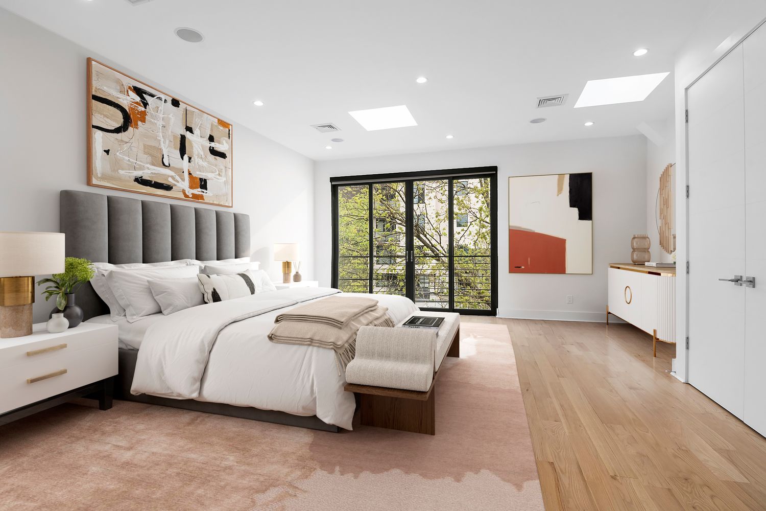 296 Fenimore Street Brooklyn, NY 11225 - Photo 9 of 19 a spacious bedroom with a bed couch and a window