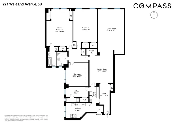 $2,495,000 | 277 West End Avenue, Unit 5D | Upper West Side