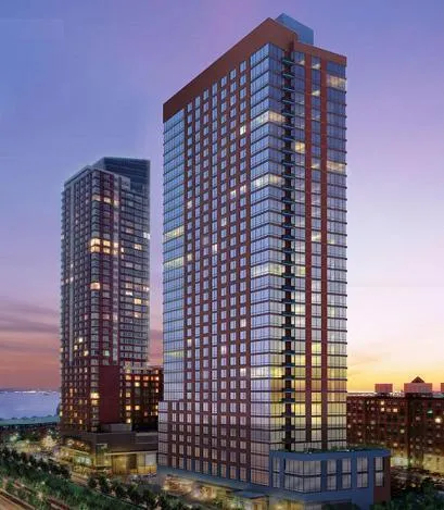 a front view of a building