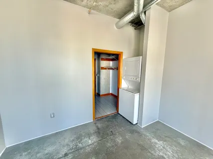 a view of a walk in closet