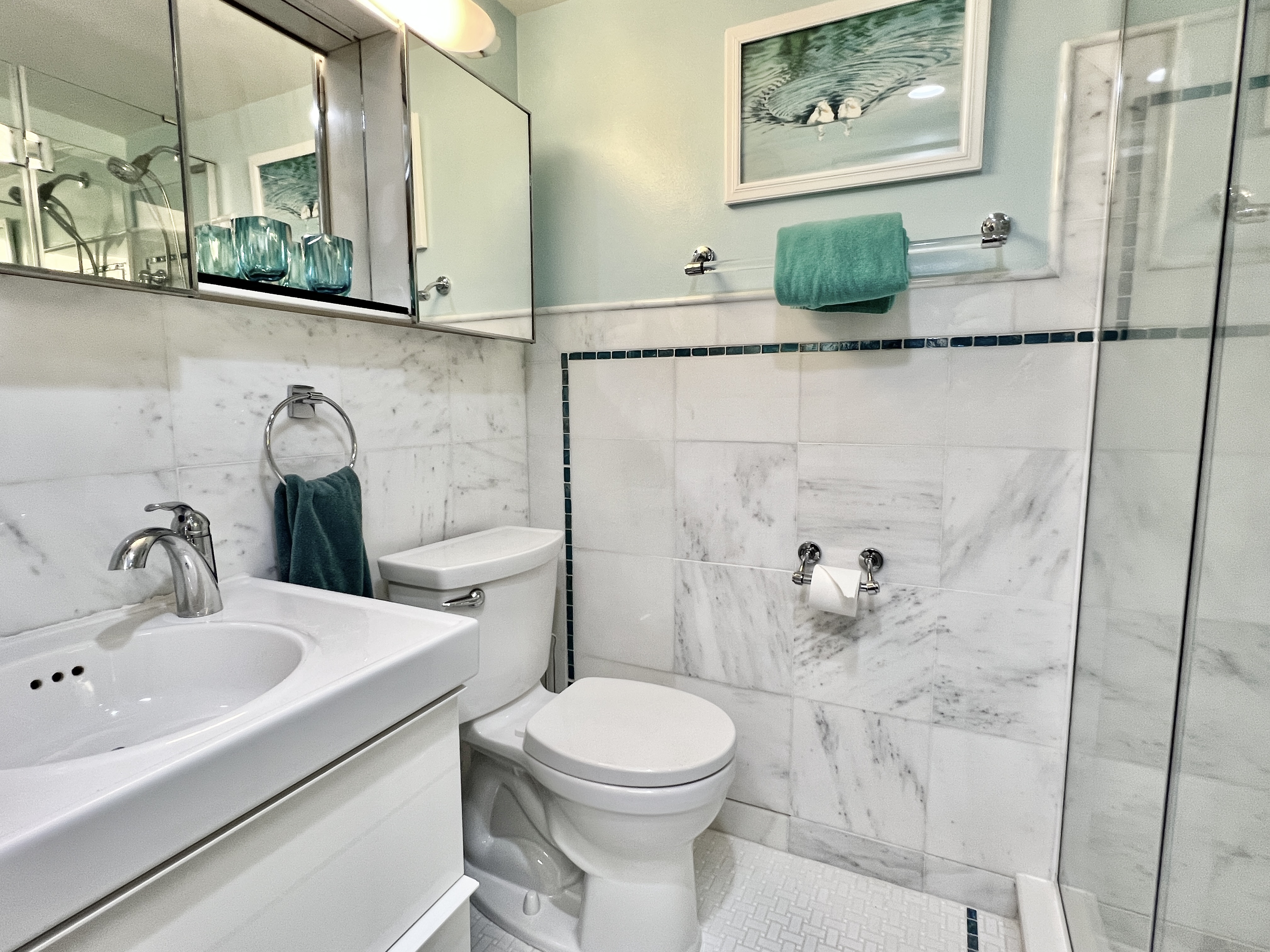 520 N Street Southwest, Unit S112 Washington, DC 20024 - Photo 14 of 40 a bathroom with a toilet sink and mirror