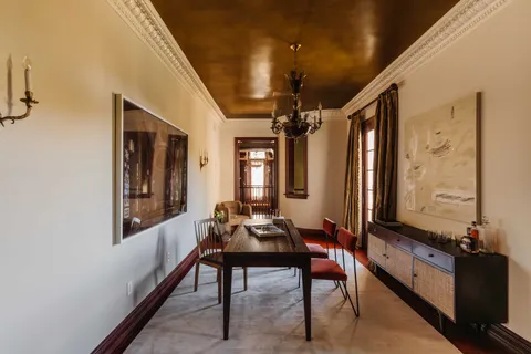 a room with furniture