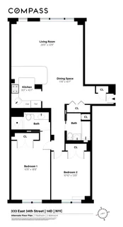 $1,299,999 | 333 East 34th Street, Unit 14D | Murray Hill