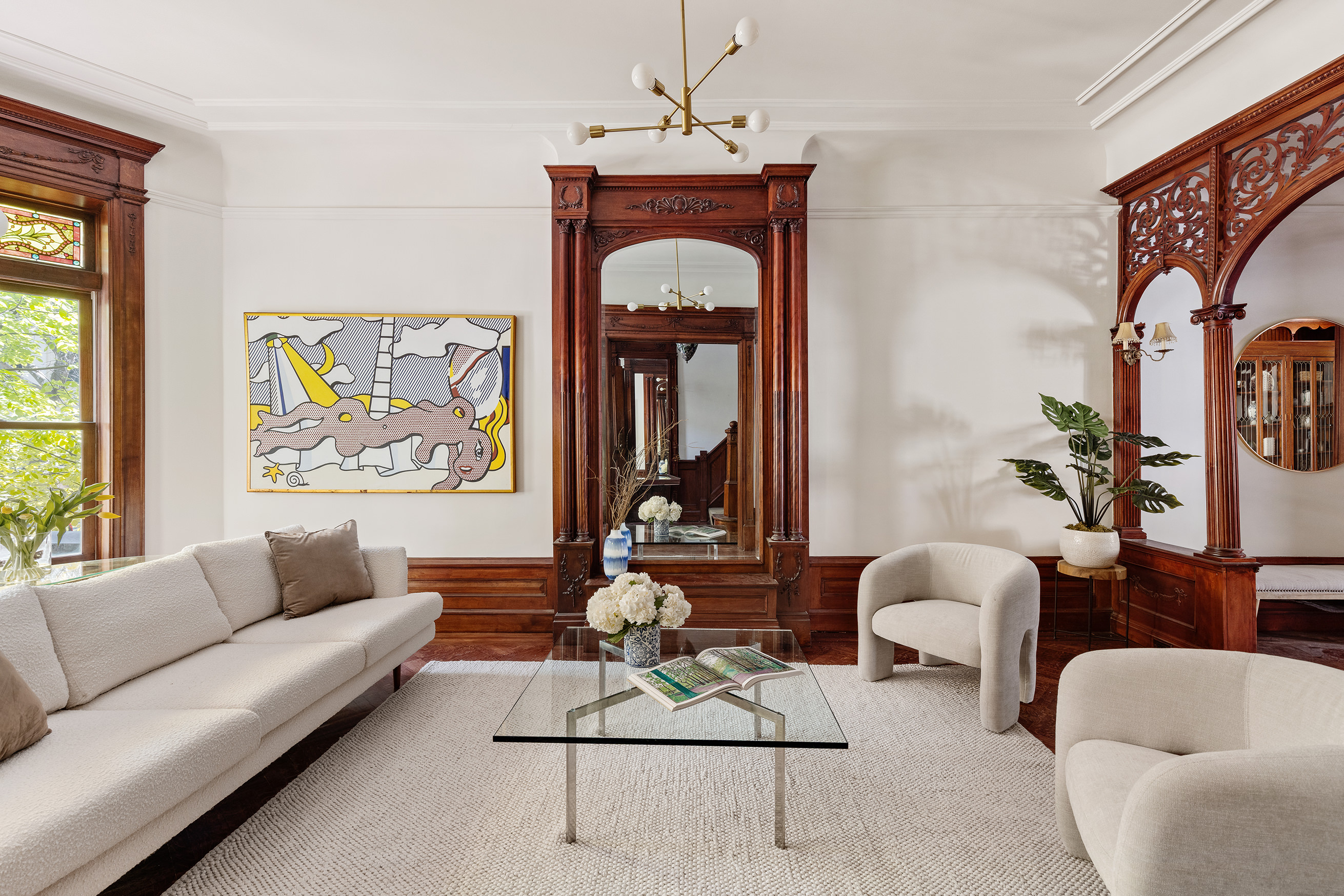 608 2nd Street Brooklyn, NY 11215 - Photo 2 of 34 a living room with furniture a rug and a window