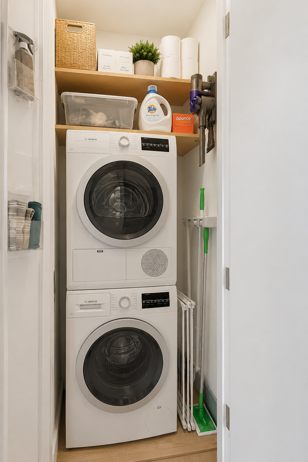 545 Washington Avenue, Unit 508 Brooklyn, NY 11238 - Photo 8 of 16 a utility room with dryer and washer