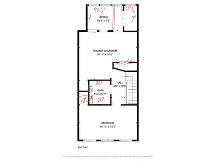 a picture of a bench in front of door