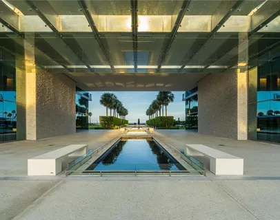 a view of a city with ocean view