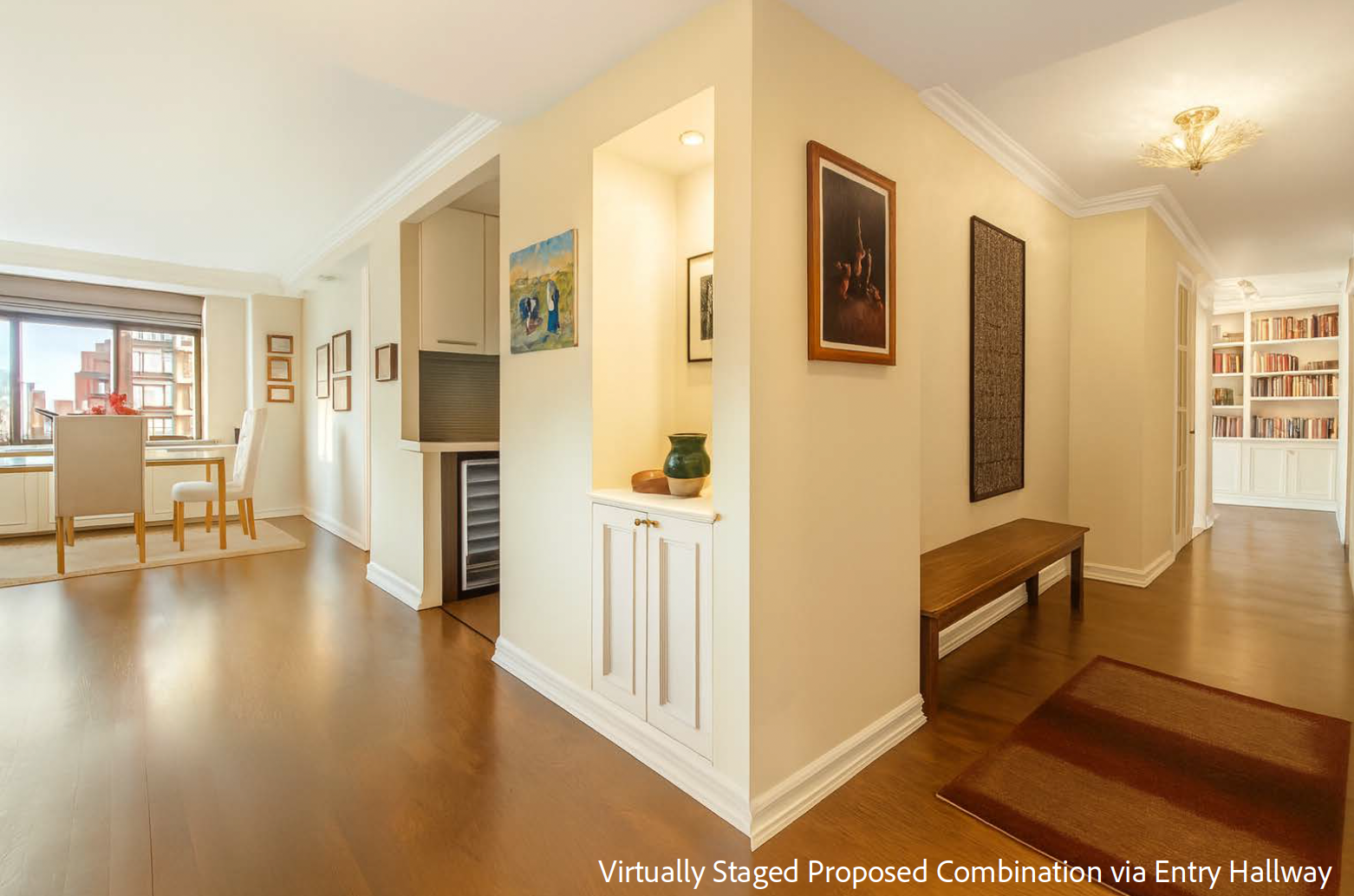 1441 3rd Avenue, Unit 14AB Manhattan, NY 10028 - Photo 13 of 16 a view of livingroom with furniture and wooden floor