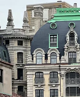 a front view of a building