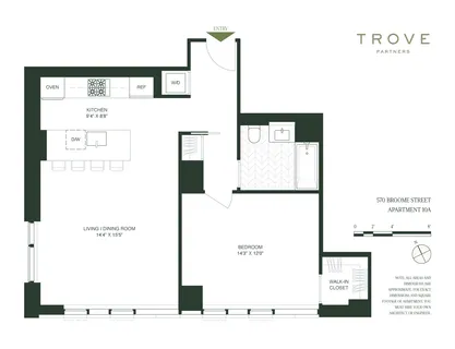 $1,795,000 | 570 Broome Street, Unit 10A | Hudson Square