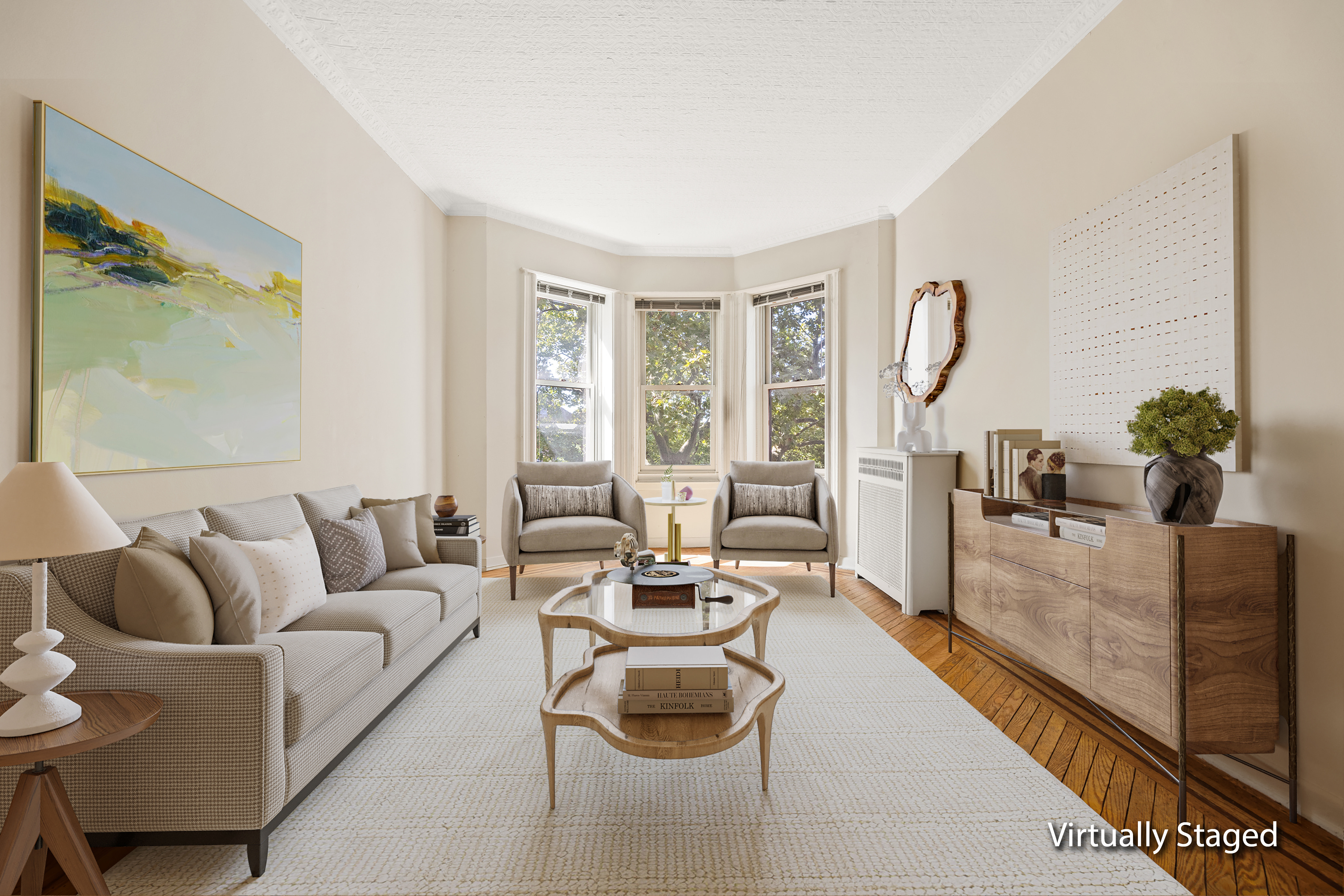 273 Windsor Place Brooklyn, NY 11218 - Photo 16 of 29 a living room with furniture and a large window