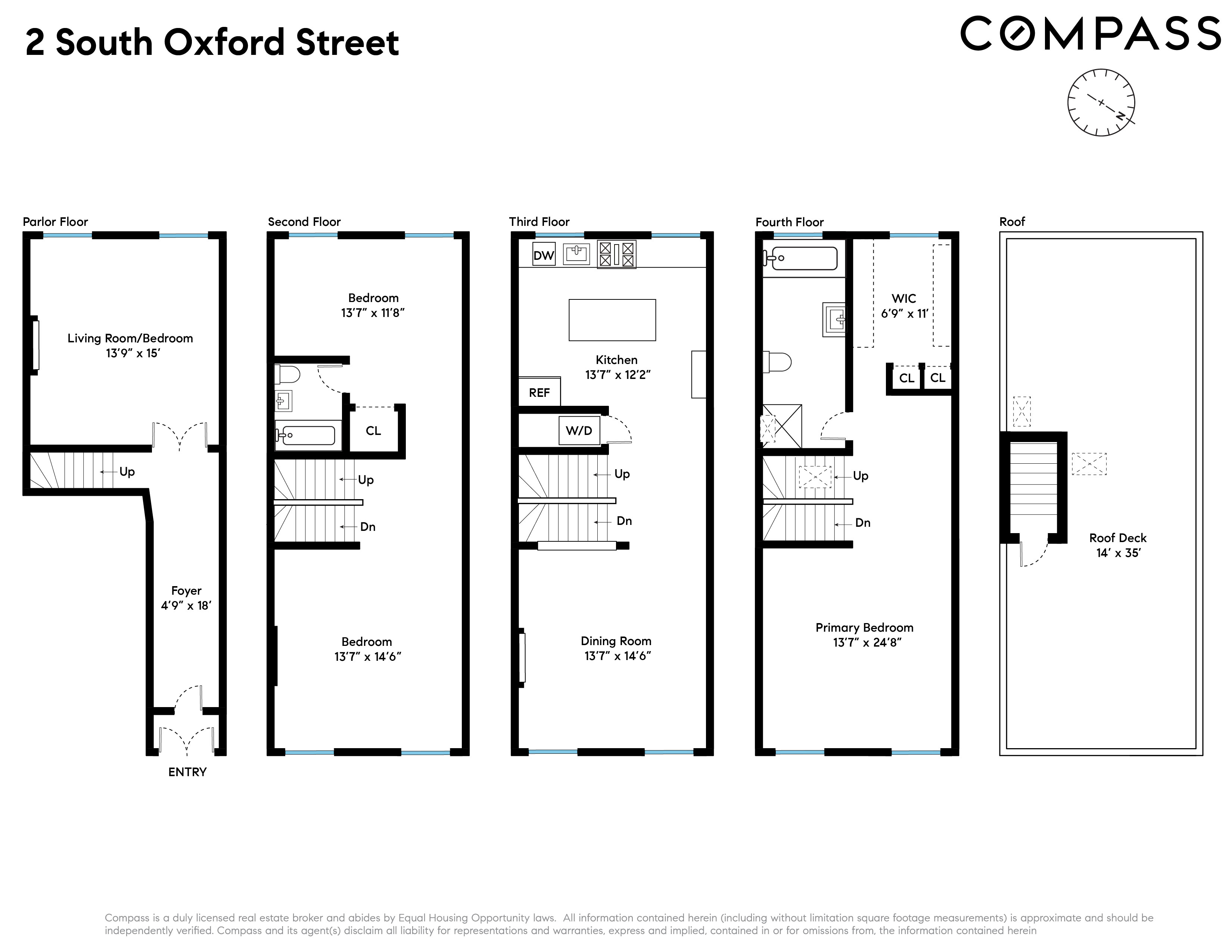 2 South Oxford Street, Unit 1 Brooklyn, NY 11217 - Photo 8 of 8 a picture of a floor plan
