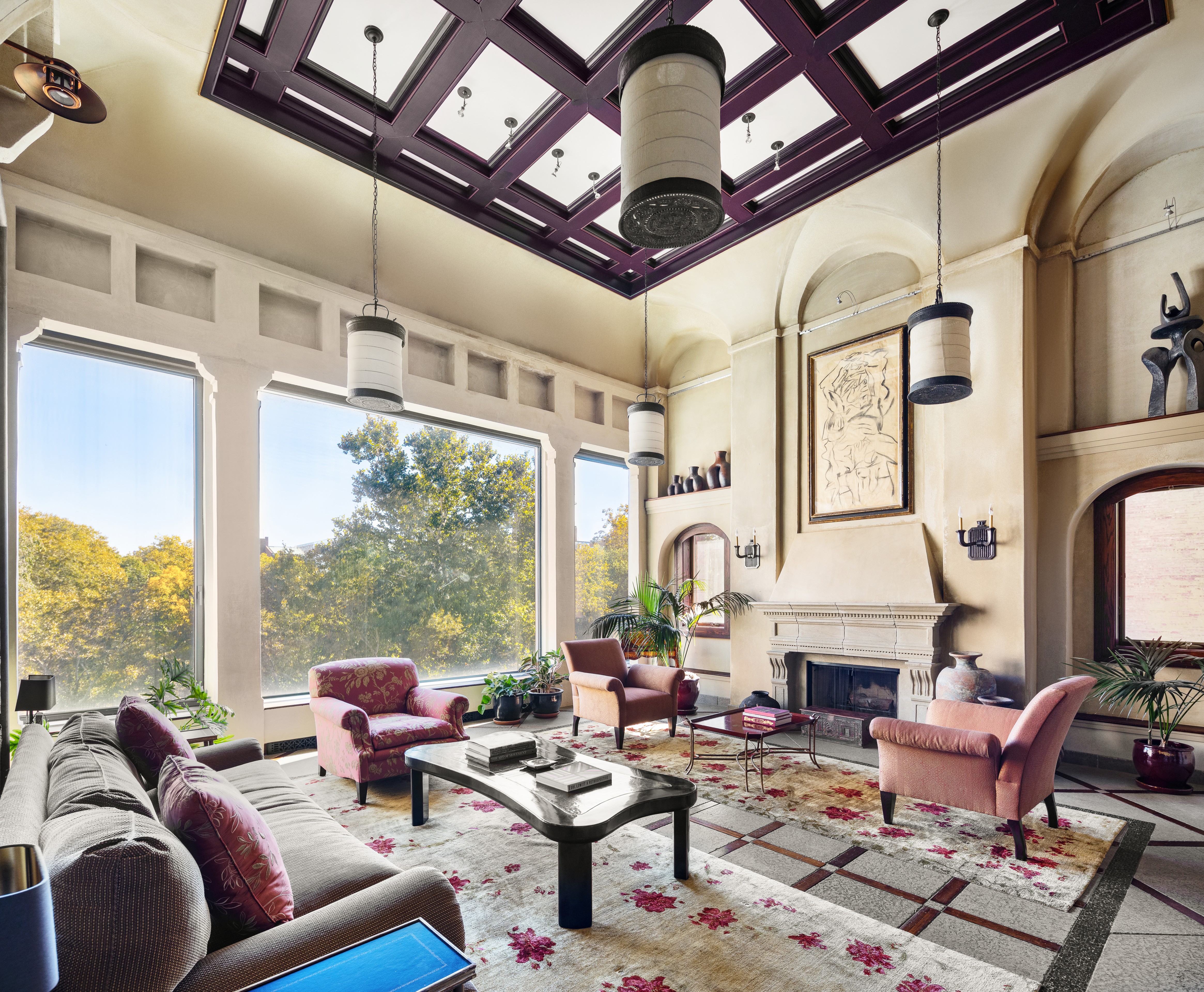 428 Columbus Avenue, Unit PH Manhattan, NY 10024 - Photo 5 of 23 a living room with furniture or fireplace and a large window