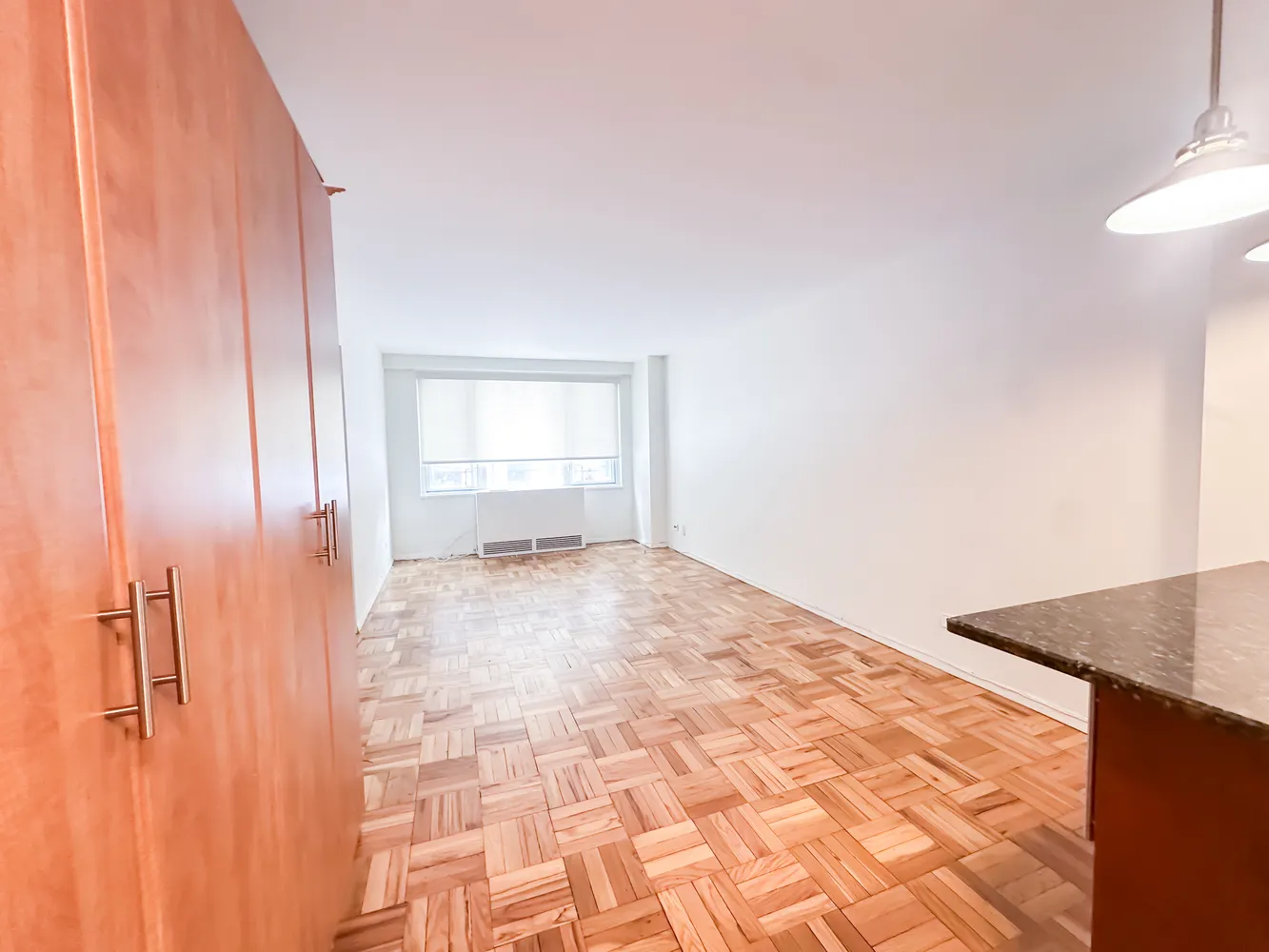 a view of an empty room