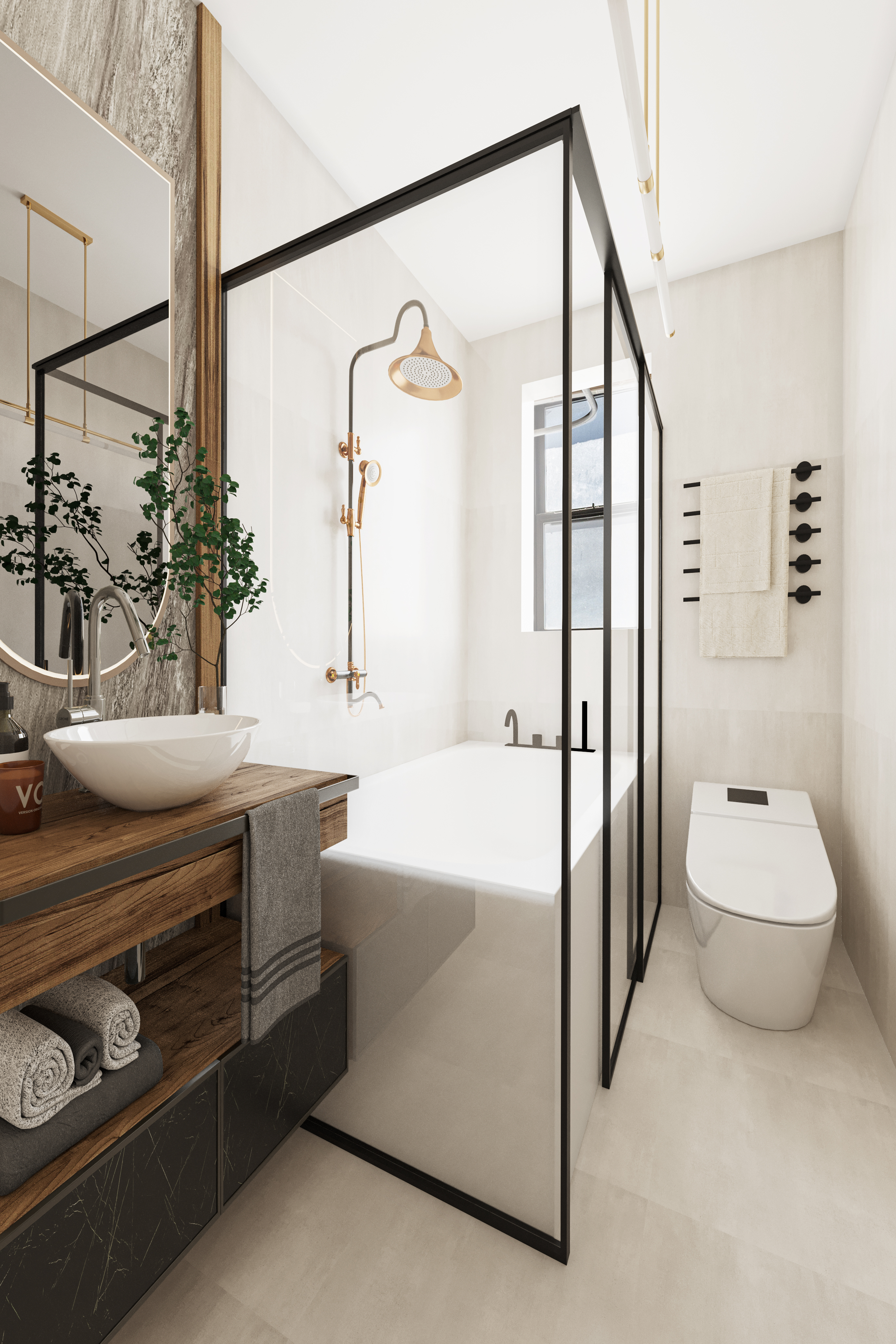 310 Windsor Place, Unit 32 Brooklyn, NY 11218 - Photo 11 of 19 a bathroom with a sink a toilet and shower