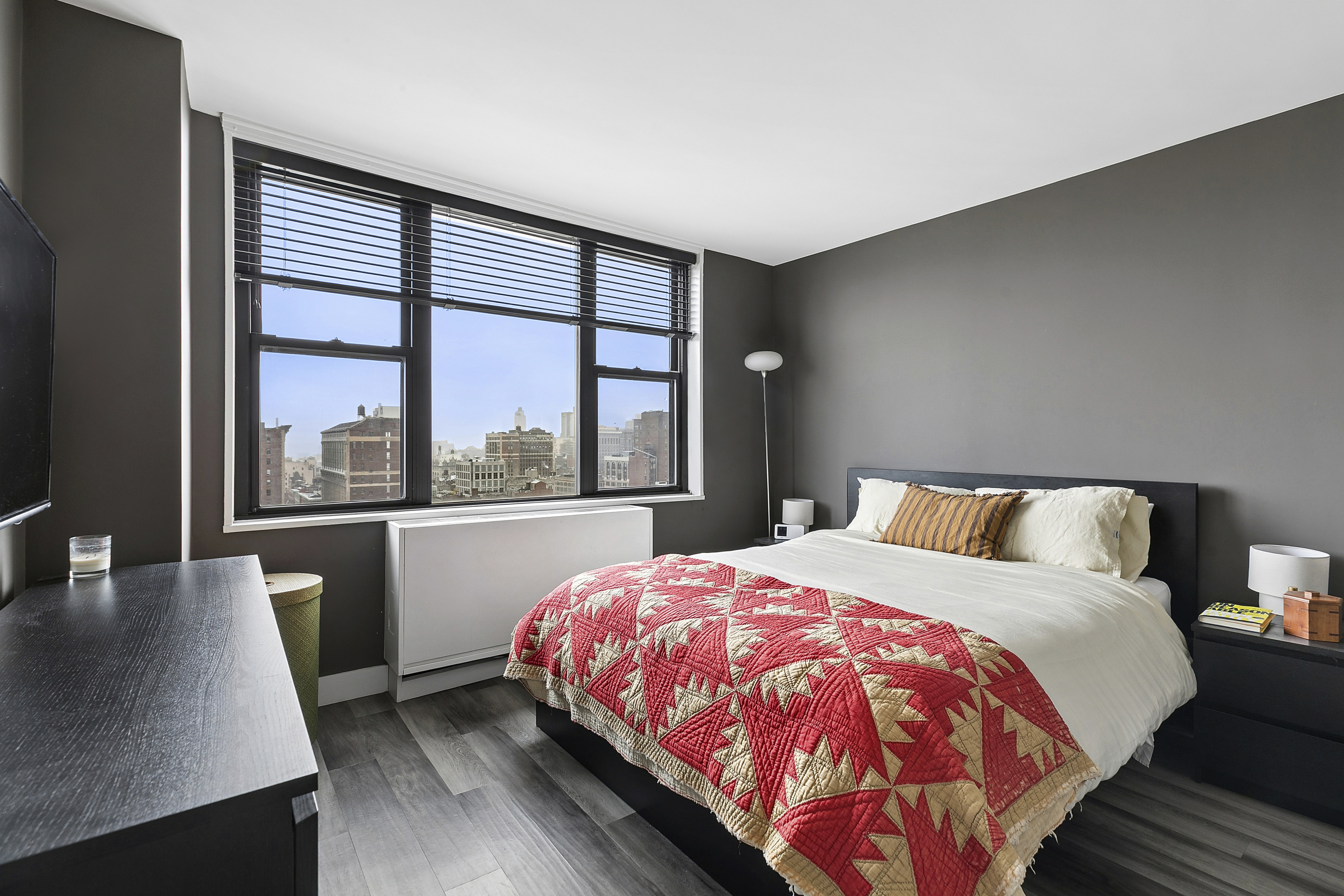 201 East 17th Street, Unit 30F New York, NY 10003 - Photo 5 of 14 a bed sitting in a bedroom next to a window