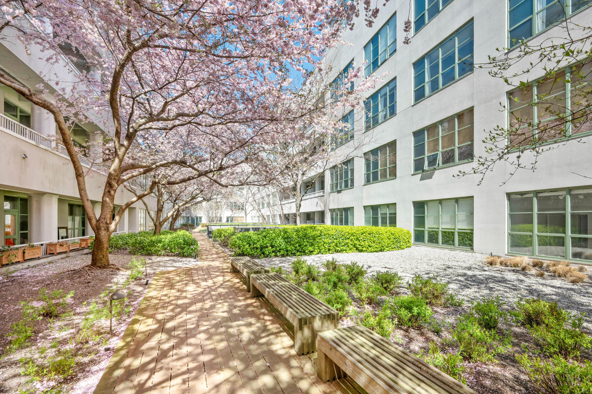 184 Kent Avenue, Unit D512 Brooklyn, NY 11249 - Photo 6 of 11 a view of a building with a yard